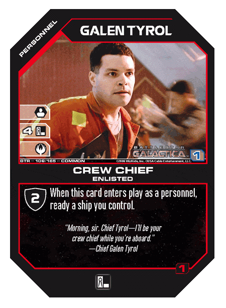 Galen Tyrol, Crew Chief